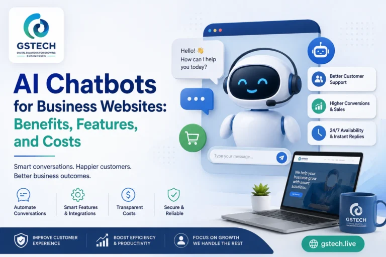 AI Chatbots for Business Websites: Benefits, Features, and Costs